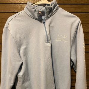 Size S light blue vineyard Vines quarter zip